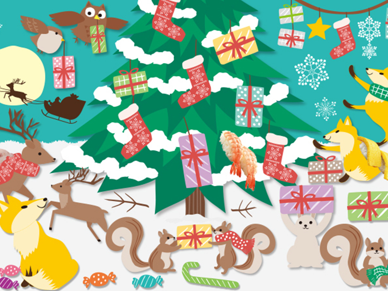 クリスマス投稿 クイズ「お寿司探し」のサムネイル